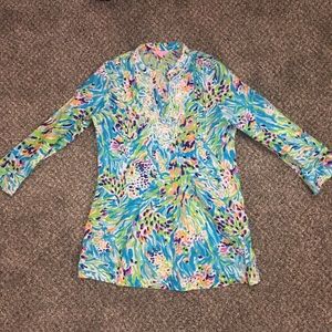 Lilly Pulitzer beaded tunic